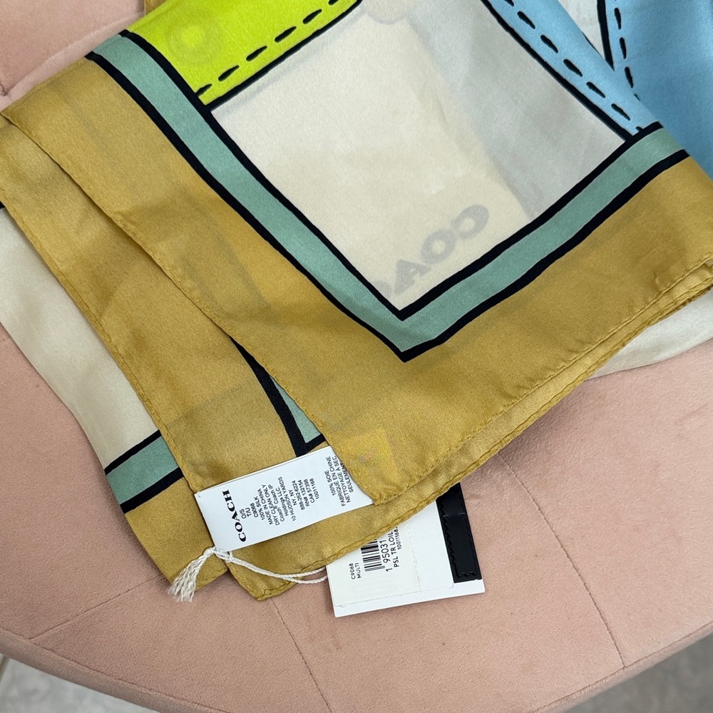 Coach Tromple Loeil Print Silk
Square Scarf - Picture 3 of 7